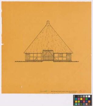 Insel Stade ([Landkreis Stade]), ehemals Huttfleth ([Landkreis Jork]): Museumshaus. Haupthaus (Ansicht)