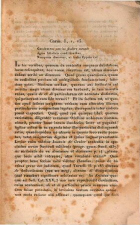 Quaestiones Horatianae : particula I.