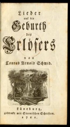 Lieder auf die Geburth des Erlösers