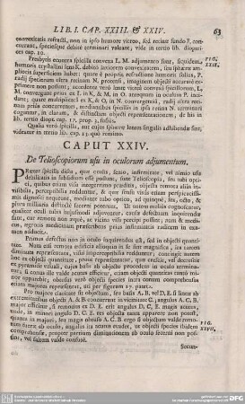 CAPUT XXIV. De Telioscopiorum usu in oculorum adjumentum.