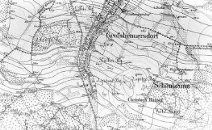 Großhennersdorf. Meßtischblatt, Sekt. Löbau, 1884