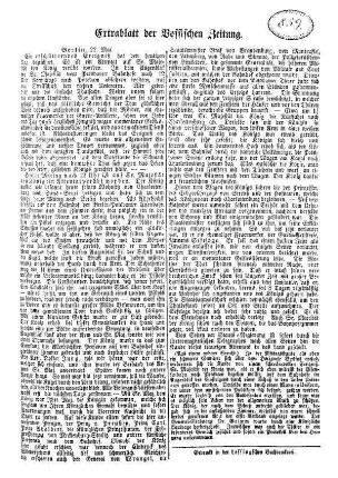 Extrablatt der Vossischen Zeitung.