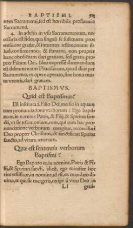 Baptismus.