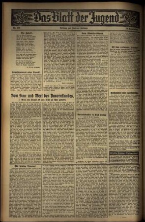 Zweite Ausgabe vom Mittwoch, den 23. November 1932.
