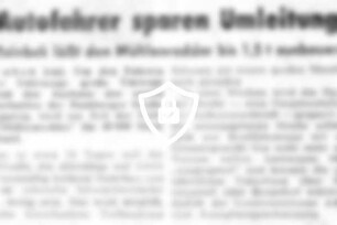 Autofahrer sparen Umleitung