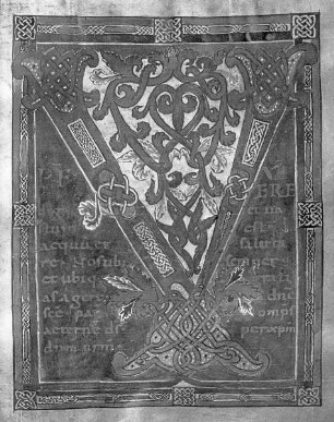 Sakramentar — Zierseite mit Initiale V, Folio 11recto