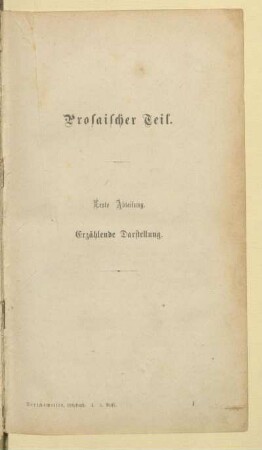 Prosaischer Teil