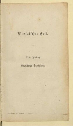 Prosaischer Teil