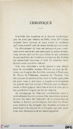 Chronique
