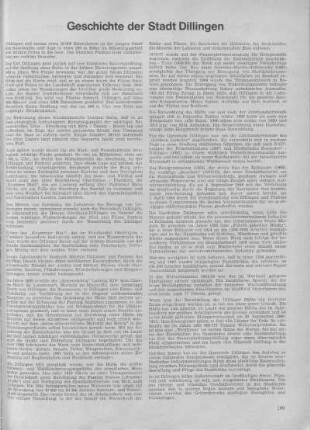 Geschichte der Stadt Dillingen