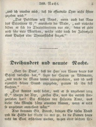 Dreihundert und neunte Nacht