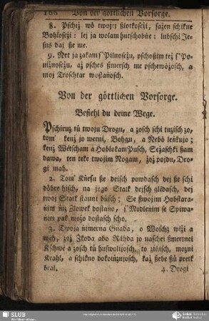 Von der göttlichen Vorsorge