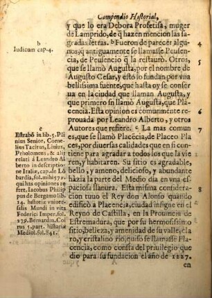 Compendio historico de los progressos de la ciuidad de Placencia