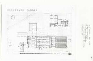 Konservenfabrik, Lüneburg-Ochtmissen (Diplomarbeit bei Peter Poelzig): Grundriss 1:200
