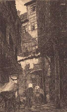 "Das Alte stürzt, es ändern sich die Zeiten" ; Café Mittag ; Gr. Fleischer-Gasse 20