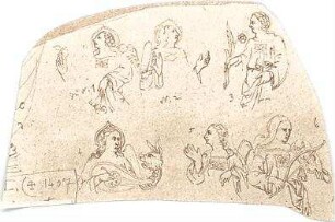 Gmelin, Leopold; Sammlung Gmelin: Kunstgewerbe - Kiste X - figürliche Darstellungen (Teilansicht)