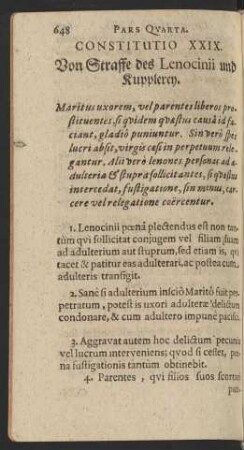 Constitutio XXIX.