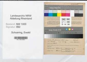 Entnazifizierung Ewald Schuering, geb. 13.01.1909 (Postschaffner)