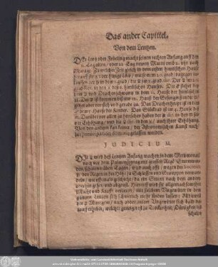 Das ander Capittel. Vom dem Lentzen.