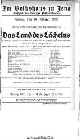 Das Land des Lächelns