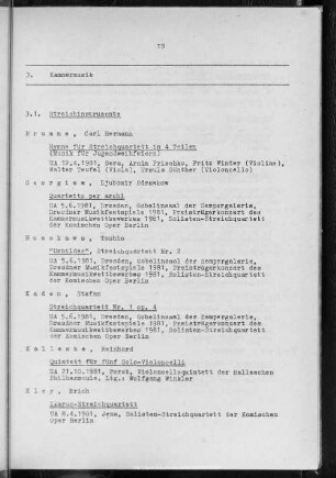 3. Kammermusik