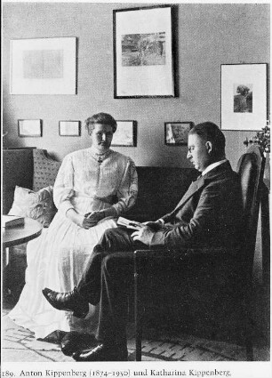 Katharina und Anton Kippenberg : Anton Kippenberg (1874-1950) und Katharina Kippenberg (geb. v. Düring 1876-1947) in Leipzig, um 1906