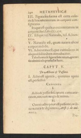 Caput V. De Actione Et Passione.