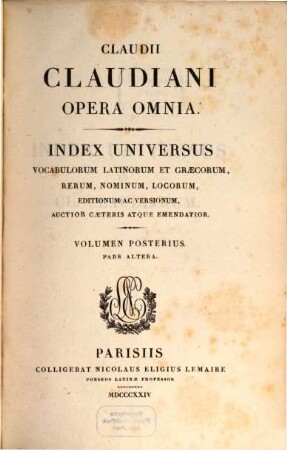 Claudii Claudiani opera omnia, 2,2