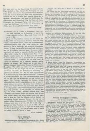41-42 [Rezension] Bugenhagen, Johannes, Johannes Bugenhagens Braunschweiger Kirchenordnung