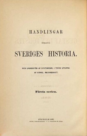 Handlingar rörande Sveriges historia. Serie 1, Konung Gustaf den Förstes registratur : i tryck utgifna af K. Riks-Arkivet. 16. 1544 (1895)