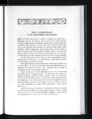Eine Landschaft von Siegfried Bendixen