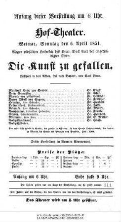 Die Kunst zu gefallen