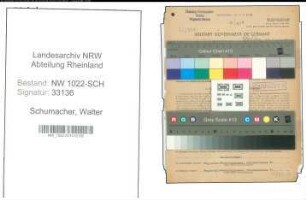 Entnazifizierung Walter Schumacher , geb. 17.03.1901 (Prokurist)