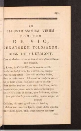 Epistolae. De Vic