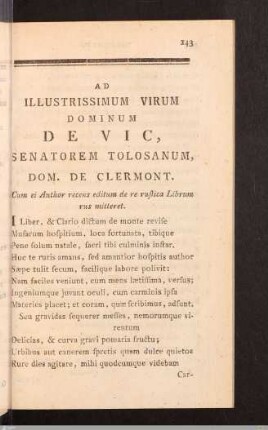 Epistolae. De Vic