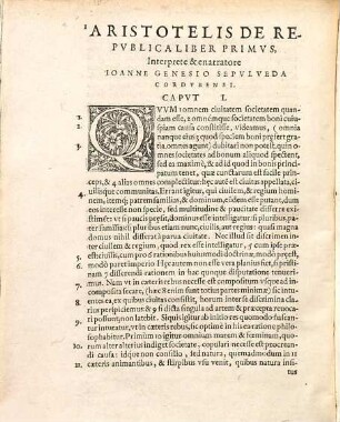 Aristotelis Stagiritae De Republica : Lib. VIII.