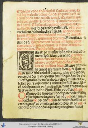 Ordo ad faciendum Cathecuminum