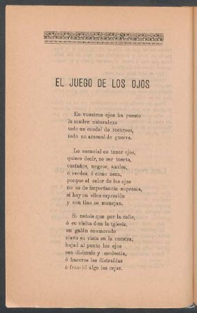 El juego de los ojos