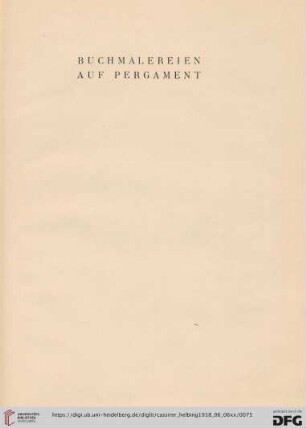Buchmalerei auf Pergament (Nr. 59-77)