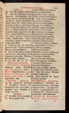 cxv-cxxxix, Commune Dedicatione Ecclesiæ.-Infra Oct. Dedicationis Ecclesiæ.