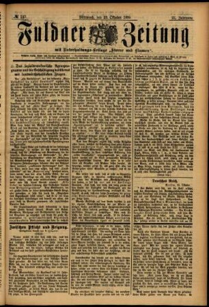 Ausgabe vom Mittwoch, den 23. Oktober 1895.