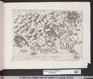 Landkarte von Colfo di Venetia und Umgebung.
