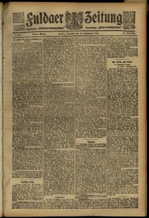 Ausgabe vom Dienstag, den 10. September 1912.