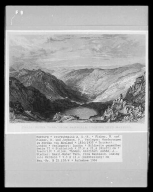 Wanderungen im Norden von England, Band 2 — Bildseite gegenüber Seite 72 — Small-Water Tarn, from Nanbield, looking into Mardale
