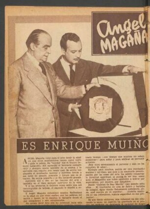 Angel Magaña aprende a vivir - es Enrique Muiño quien le enseña...