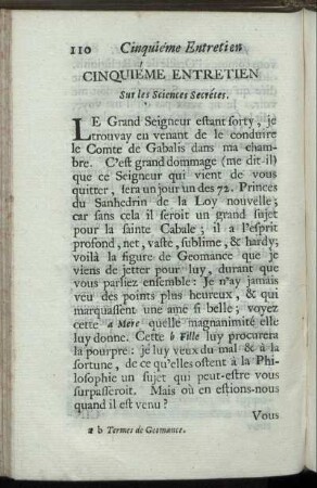 Cinquieme Entretien