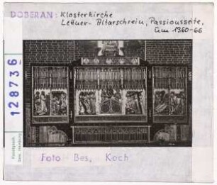 Doberan: Klosterkirche, Lettner-Altar, Passionsseite