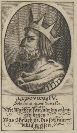 Bildnis von Ludovicus IV., König von Frankreich