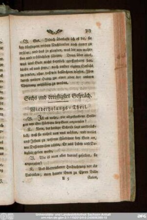 Sechs und dreyßigstes Gespräch.