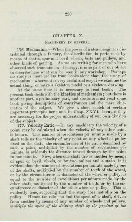 Cap. X - XIX. Machinery in General. Kinetic Energy. Tensions and Compressions. Shear and Twist.